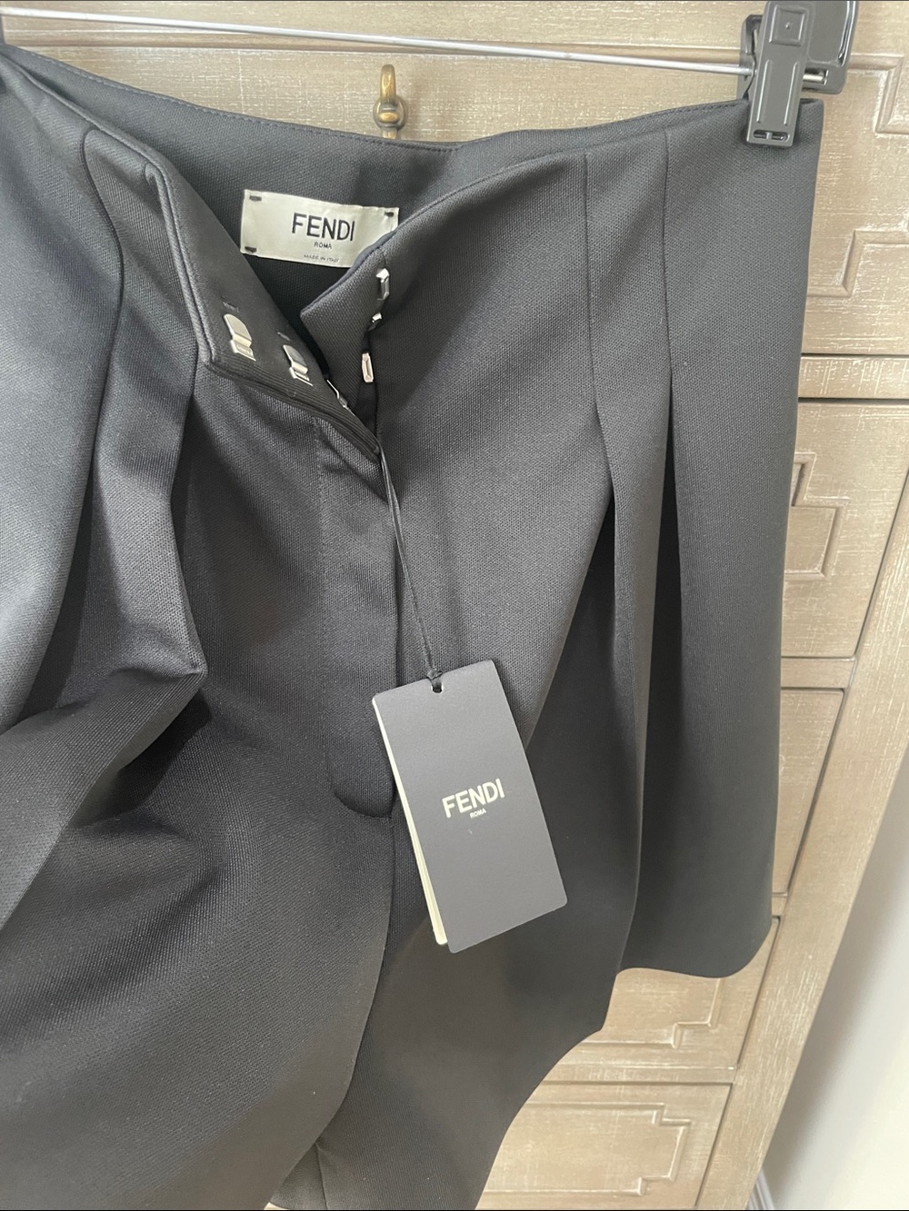 Fendi Black Fancy Tailored Shorts - Picture 2 of 7